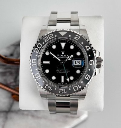Rolex Gmt-master Ii 40mm Black Grey Ceramic Bezel Bruce Wayne Oyster Bracelet