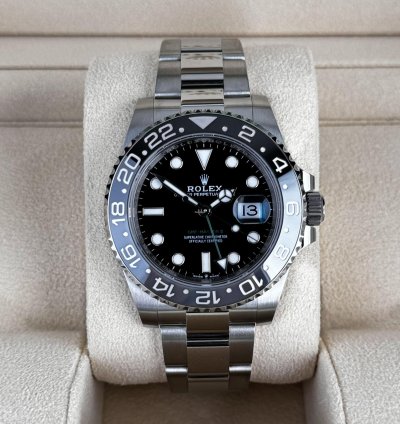 Rolex Gmt-master Ii 40mm Black Grey Ceramic Bezel Bruce Wayne Oyster Bracelet
