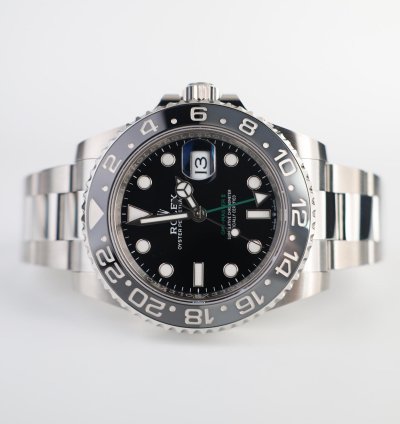 Rolex Gmt-master Ii 40mm Black Grey Ceramic Bezel Bruce Wayne Oyster Bracelet