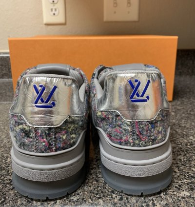 Louis Vuitton Virgil Abloh Ss21 Trainer Grey Volt Pink Lv8