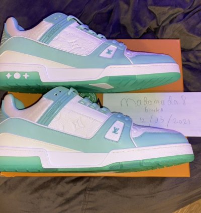 Louis Vuitton Virgil Abloh Trainer mint Green Uk Size 12