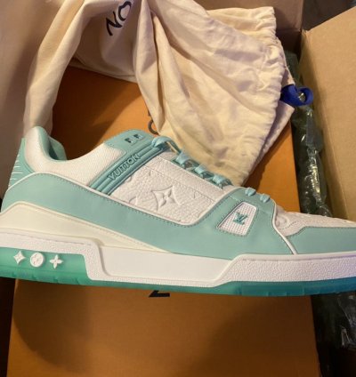 Louis Vuitton Virgil Abloh Trainer mint Green Uk Size 12