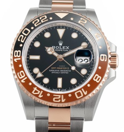 Rolex Gmt-master Ii 40mm Root Beer Steel Everose Gold Ceramic Bezel