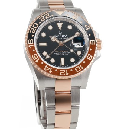 Rolex Gmt-master Ii 40mm Root Beer Steel Everose Gold Ceramic Bezel