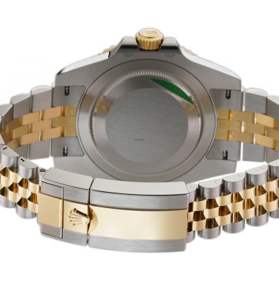 Rolex Gmt-master Ii 40mm Steel Yellow Gold Ceramic Bezel Black Dial Jubilee Bracelet