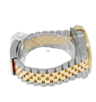 Rolex Gmt-master Ii 40mm Yellow Gold And Steel Black Dial Black Grey Bezel 126713