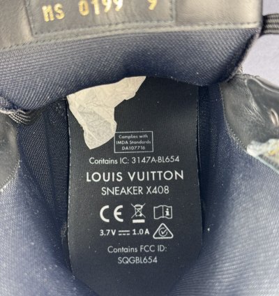 Louis Vuitton X408 Led Fiber Optic Light Up Black Sneaker