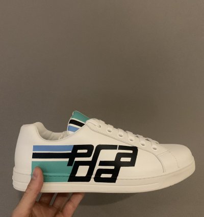 Low Top Leather Logo Sneakers