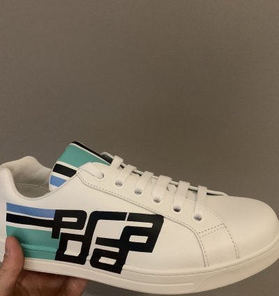 Low Top Leather Logo Sneakers
