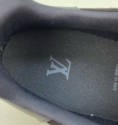 Low Top Sneaker Black Suede Lv Monogram