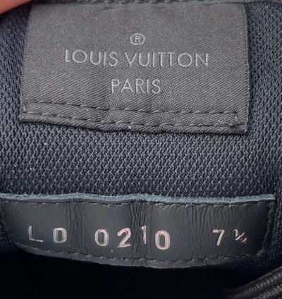 Low Top Sneaker Black Suede Lv Monogram