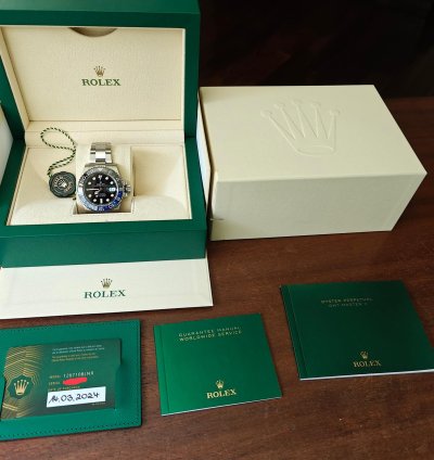 Rolex Gmt-master Ii Batman Full Set Nuovo 3 24
