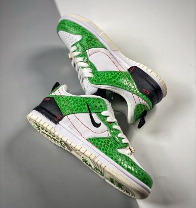 Nike Dunk Low Disrupt 2 just Do It Whitegreen-red-black For