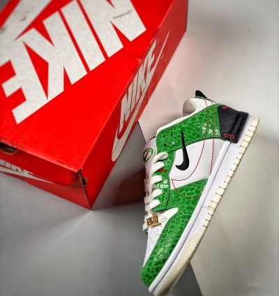 Nike Dunk Low Disrupt 2 just Do It Whitegreen-red-black For