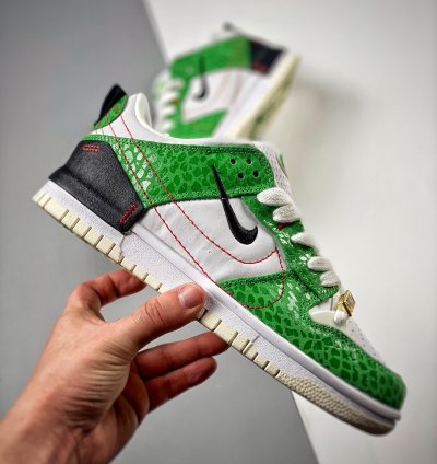 Nike Dunk Low Disrupt 2 just Do It Whitegreen-red-black For