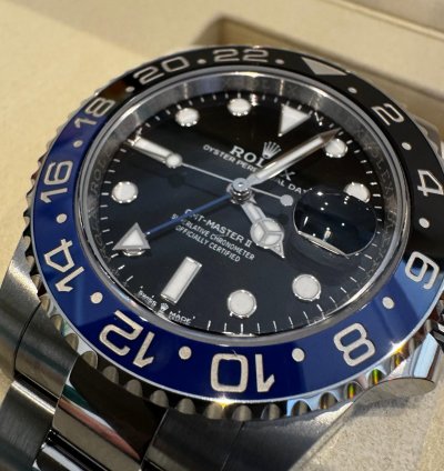 Rolex Gmt-master Ii Batman Nuevo Sin Usar Factura Joyer Oficial Mayo 2025