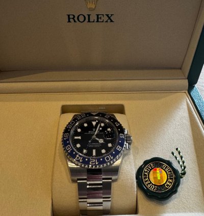 Rolex Gmt-master Ii Batman Nuevo Sin Usar Factura Joyer Oficial Mayo 2025