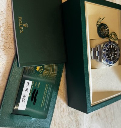 Rolex Gmt-master Ii Batman Nuevo Sin Usar Factura Joyer Oficial Mayo 2025