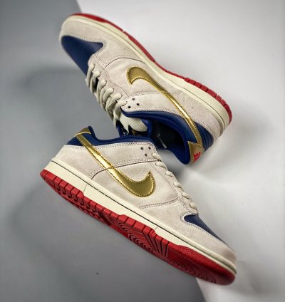 Nike Sb Dunk Low Old Spice Buffmetallic Gold 304292-272 For