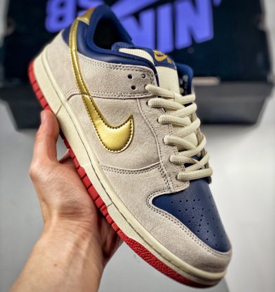 Nike Sb Dunk Low Old Spice Buffmetallic Gold 304292-272 For