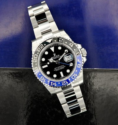 Rolex Gmt-master Ii Batman Ref 116710blnr Full Stickers 2018 Nos