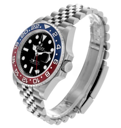 Rolex Gmt-master Ii Blue Red Pepsi Bezel Steel Mens Watch 126710 Unworn