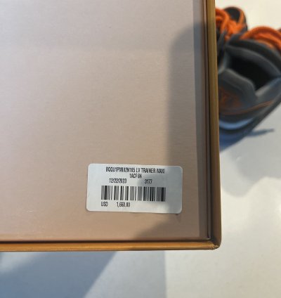 Lv Maxi Trainer Black Orange Sz11 5us