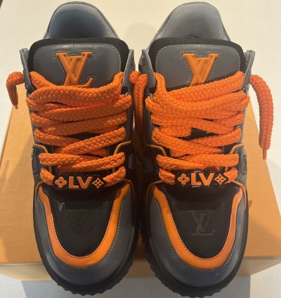 Lv Maxi Trainer Black Orange Sz11 5us
