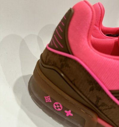 Lv Monogram Trainer Pink Brown