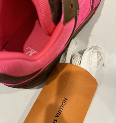 Lv Monogram Trainer Pink Brown