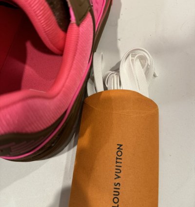 Lv Monogram Trainer Pink Brown