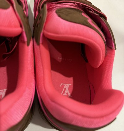 Lv Monogram Trainer Pink Brown