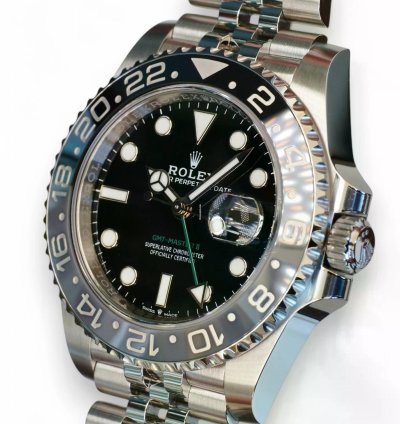 Rolex Gmt-master Ii Bruce Wayne 126710grnr Grey Bezel