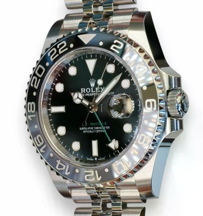 Rolex Gmt-master Ii Bruce Wayne 126710grnr Grey Bezel