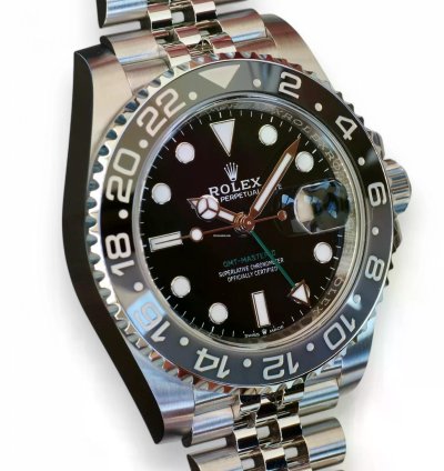 Rolex Gmt-master Ii Bruce Wayne 126710grnr Grey Bezel