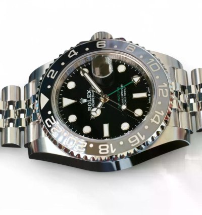 Rolex Gmt-master Ii Bruce Wayne 126710grnr Grey Bezel