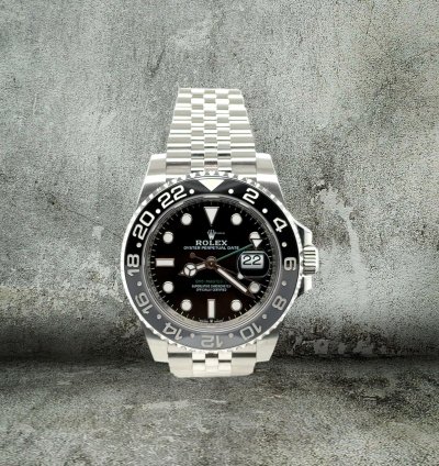 Rolex Gmt-master Ii Bruce Wayne 126710grnr Jubilee Grey Black