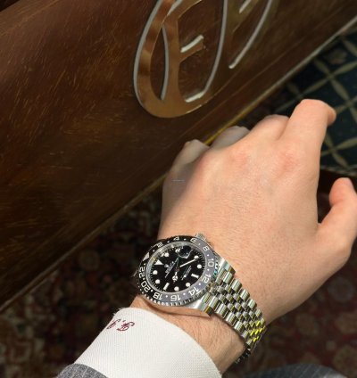 Rolex Gmt-master Ii Bruce Wayne 126710grnr Jubilee Grey Black