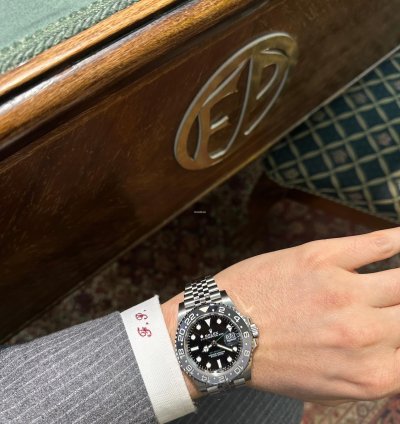 Rolex Gmt-master Ii Bruce Wayne 126710grnr Jubilee Grey Black
