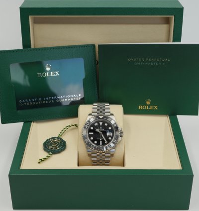 Rolex Gmt-master Ii Bruce Wayne Jubilee 126710grnr 2025 Full Set