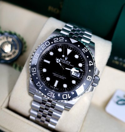Rolex Gmt-master Ii Bruce Wayne Jubilee Full Set Fully Stickered