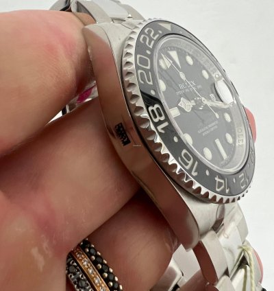 Rolex Gmt-master Ii Ceramica Black New Nos Nuovo Italia Pellicole Full Set Rectangular Dial