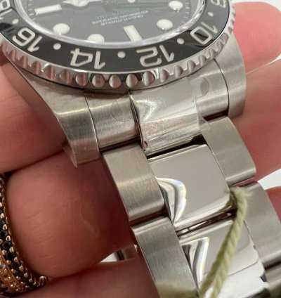 Rolex Gmt-master Ii Ceramica Black New Nos Nuovo Italia Pellicole Full Set Rectangular Dial