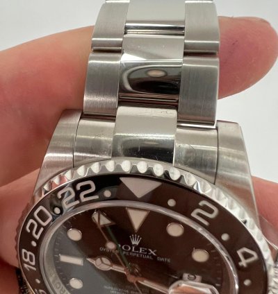 Rolex Gmt-master Ii Ceramica Black New Nos Nuovo Italia Pellicole Full Set Rectangular Dial