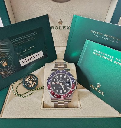 Rolex Gmt-master Ii Full Set 08 22 Neuwertig Und Ungetragen