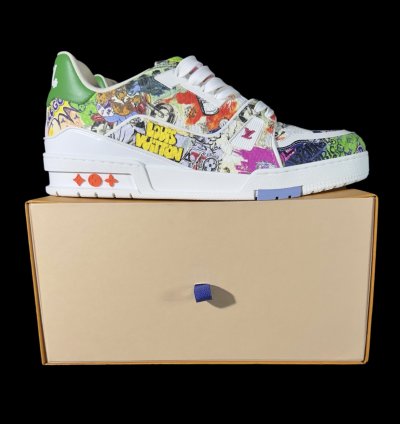 Lv Trainer Comic Motifs Multicolor ss23 By Virgil Abloh