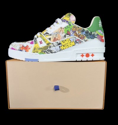 Lv Trainer Comic Motifs Multicolor ss23 By Virgil Abloh