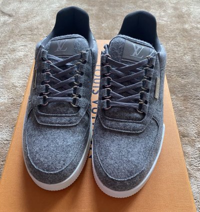 Lv Trainer Gris Wooly Fabric - Fw 19 Men Show