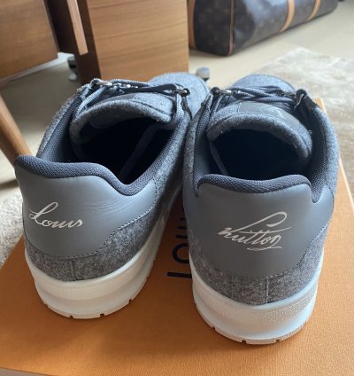Lv Trainer Gris Wooly Fabric - Fw 19 Men Show
