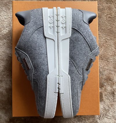 Lv Trainer Gris Wooly Fabric - Fw 19 Men Show